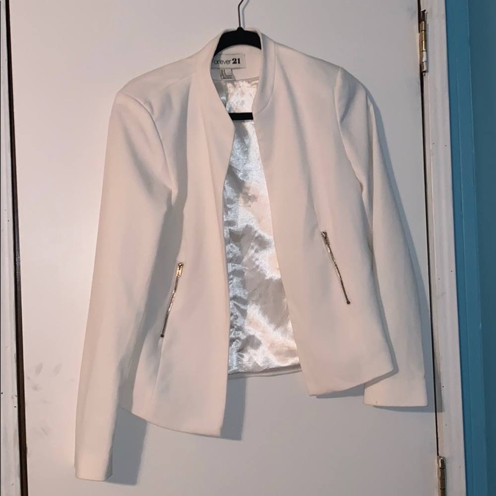 White Forever 21 Blazer